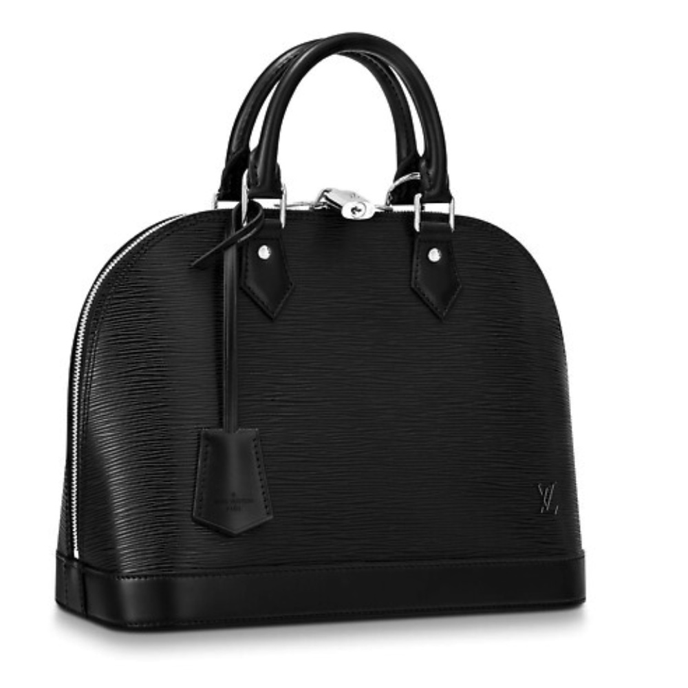 Louis Vuitton Black Epi Leather Alma Satchel - Picture 8 of 8